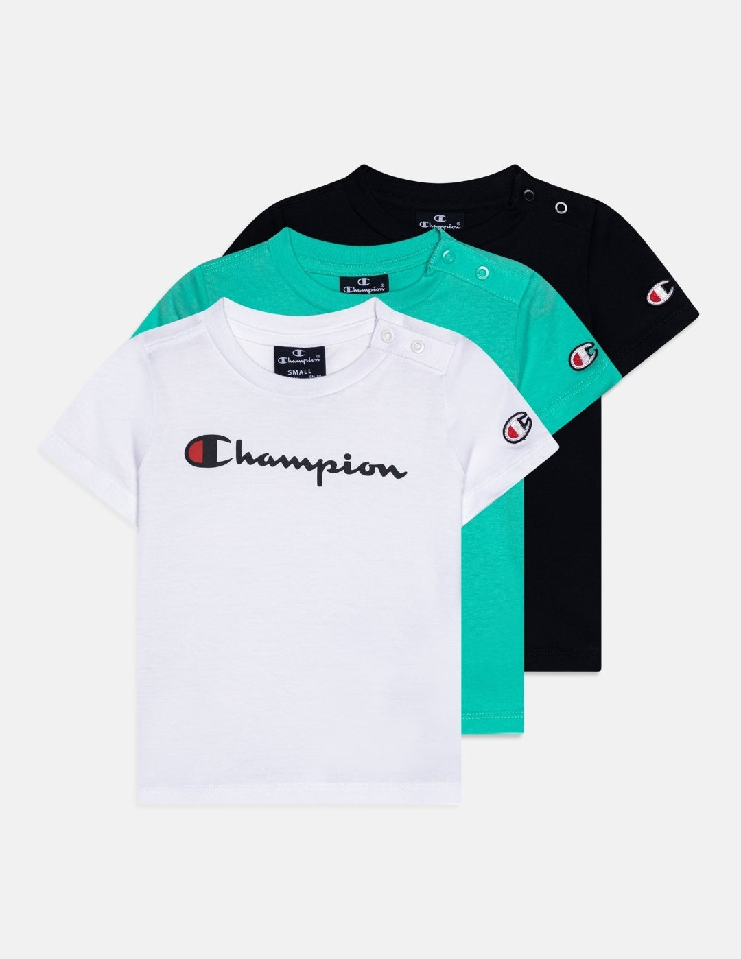 Champion Pack X3 Kids White/Green Turquoise/Marine T-shirt