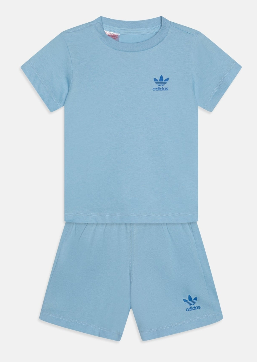 Adidas Ensemble logo bébé tee-shirt et short "Trefoil" Double Blue