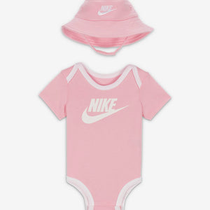 Nike ensemble bébé avec bob et body assorti Pink