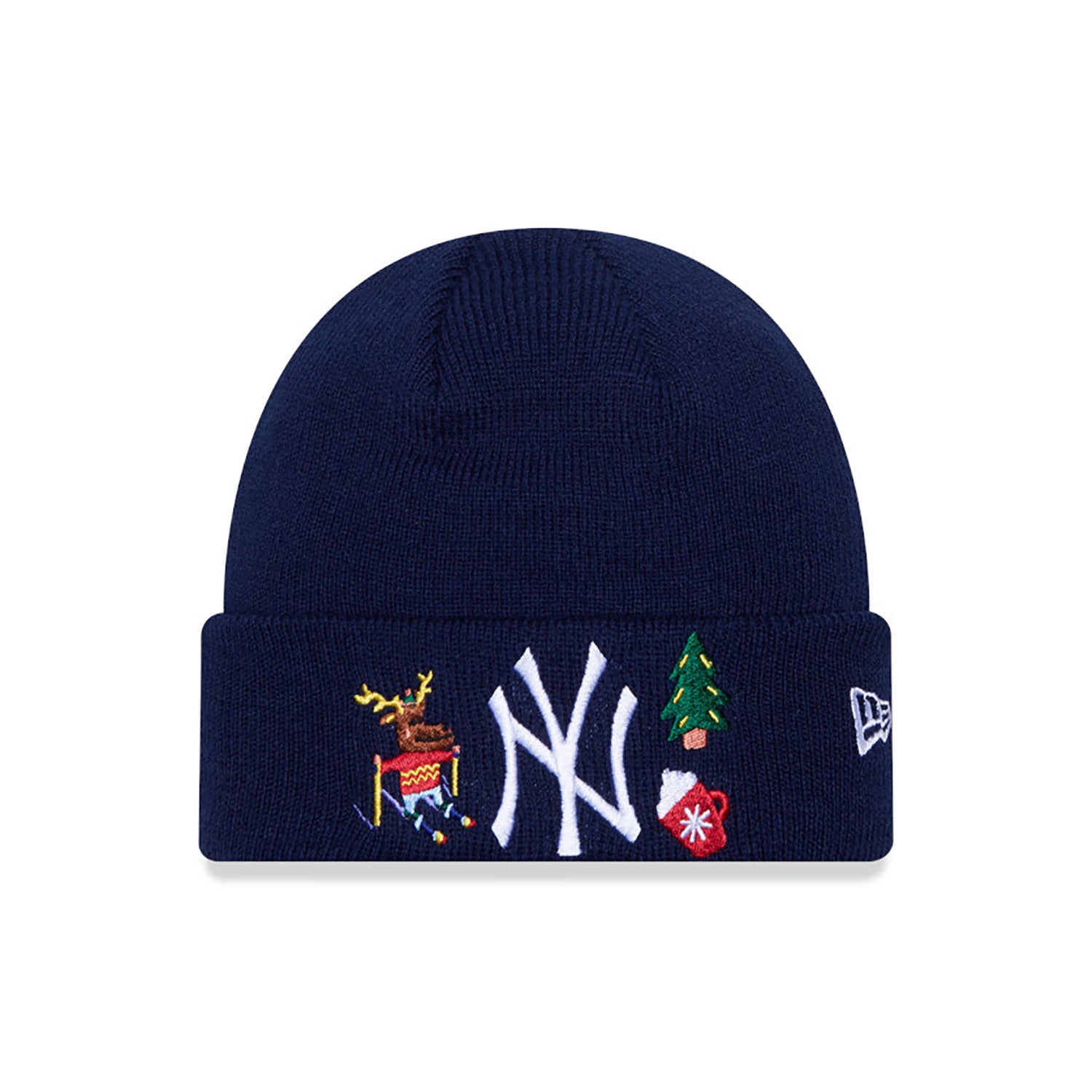 New Era bonnet bébé Festive Cuff "NY Yankees" Christmas 2023 Marine