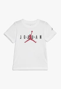 Camiseta infantil Jordan blanca"logo"
