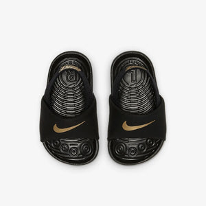 Nike sandales Kawa slides bébé Black/Gold TD