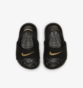 Nike sandales Kawa slides bébé Black/Gold TD