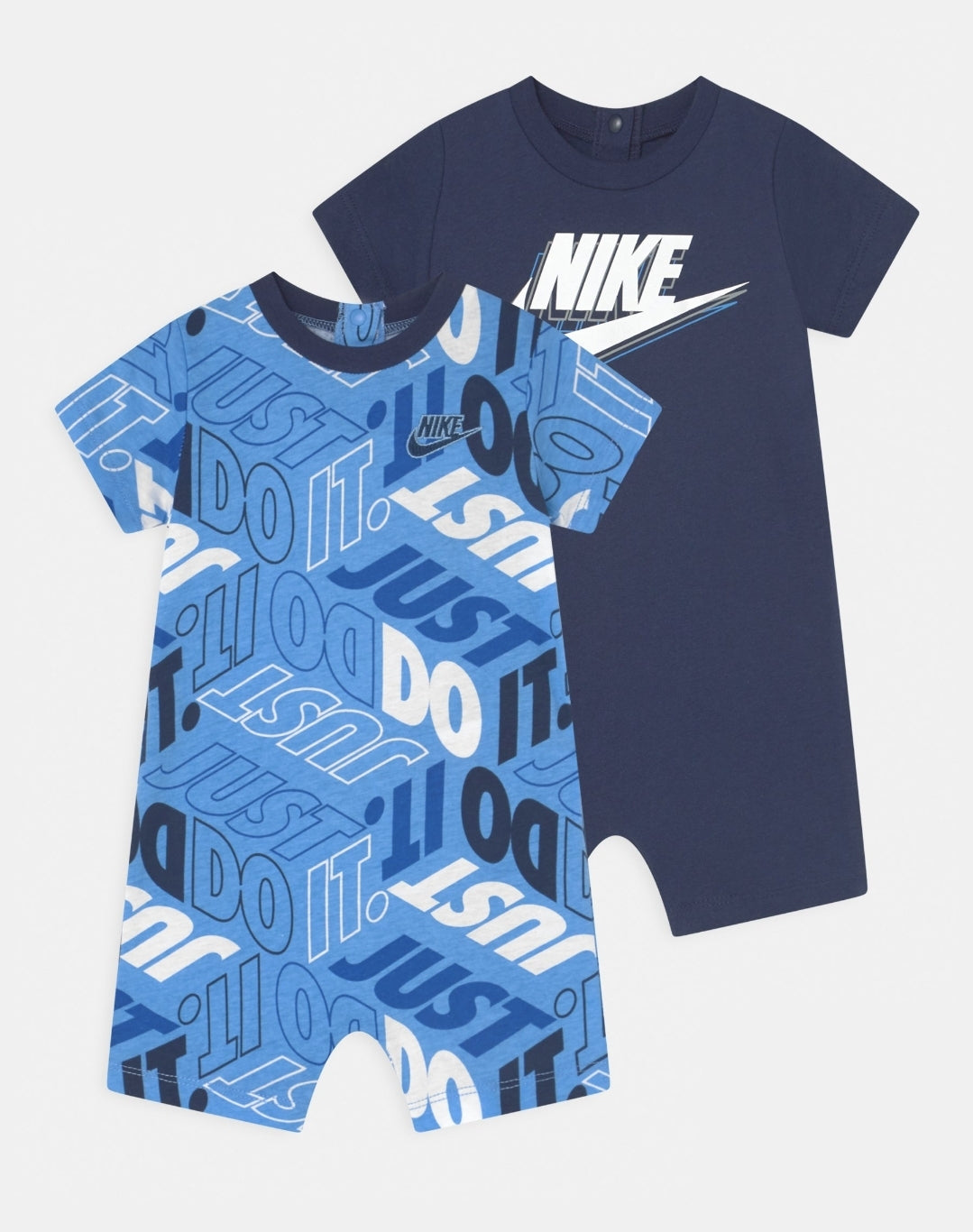 Nike lot de 2 combinaisons short bébé Bleu AOP/Marine