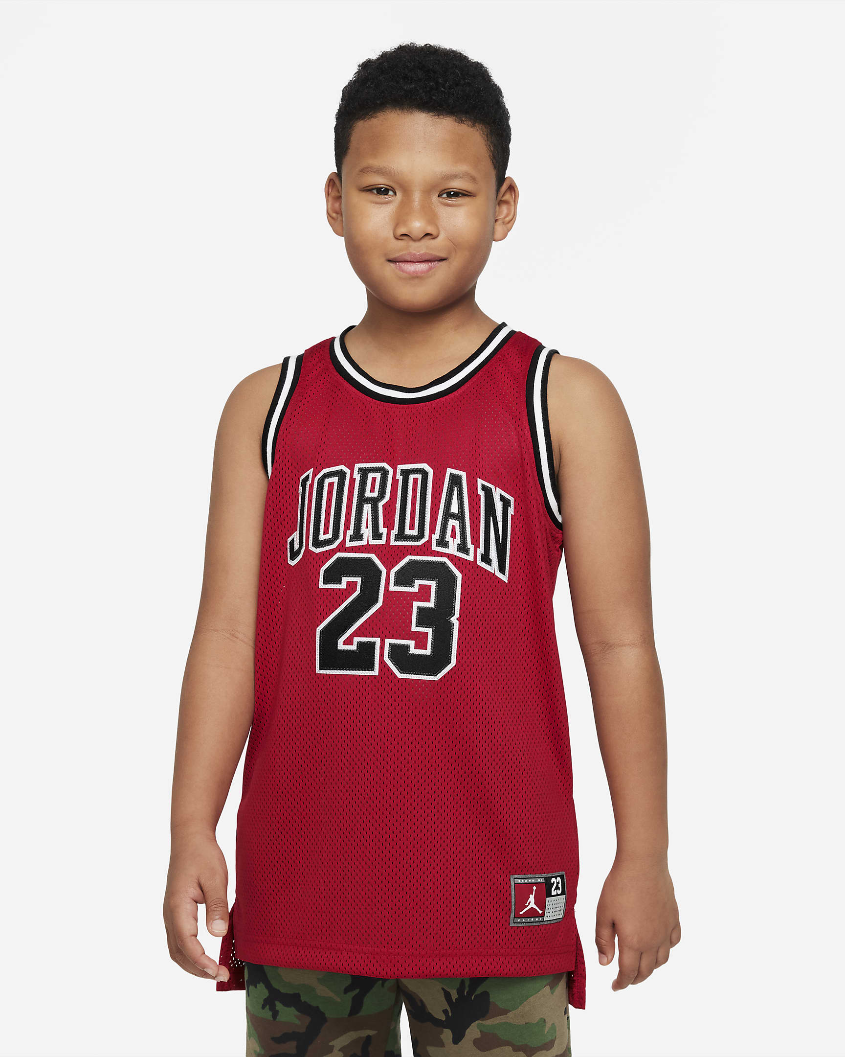 Camisa de basquete da Jordânia 23 vermelho