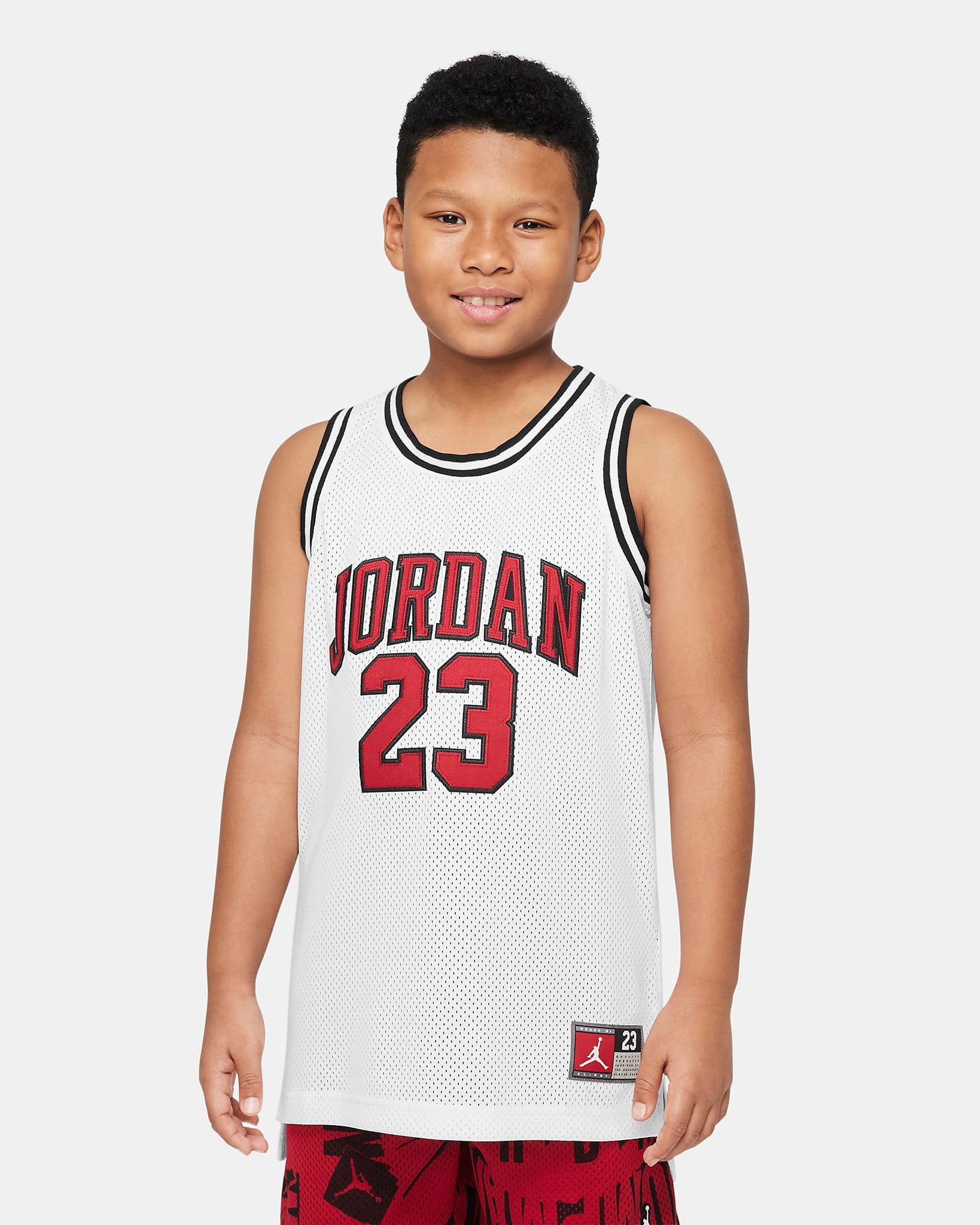 Jordan camiseta de baloncesto"23"blanco rojo