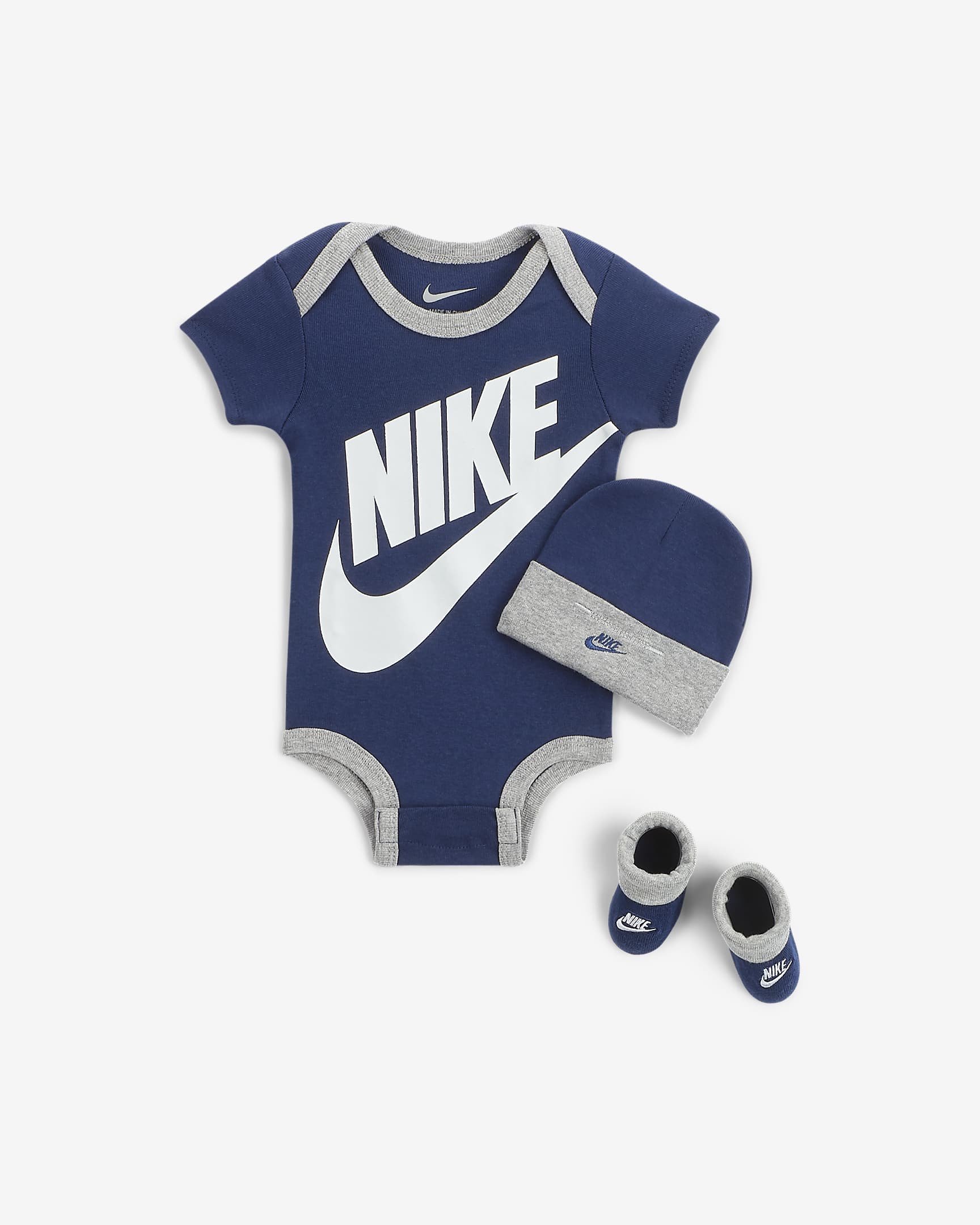 Nike coffret bébé Futura blue grey