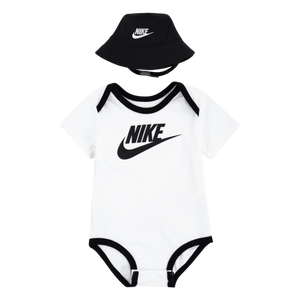Nike Baby Ensemble com bob e corpo variado branco/preto