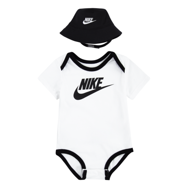 Nike ensemble bébé avec bob et body assorti White/Black